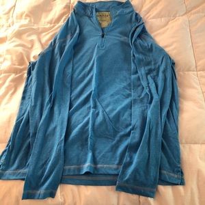 Blue zip up top